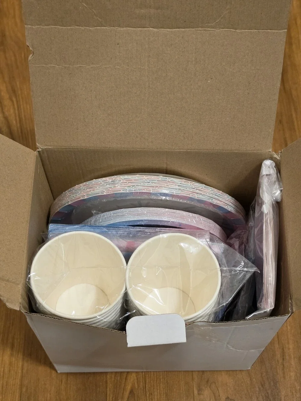 Gender Reveal Party Paper Tableware Set - Pink & Blue